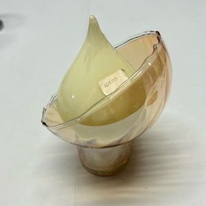 Vintage beacon hill glass and candle MCM